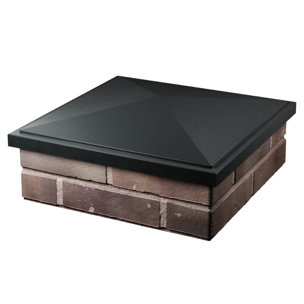 Колпак Zking БонаМоно Черный на столб 2х2 кирпича (515х515, 530х530мм) в Норильске фото