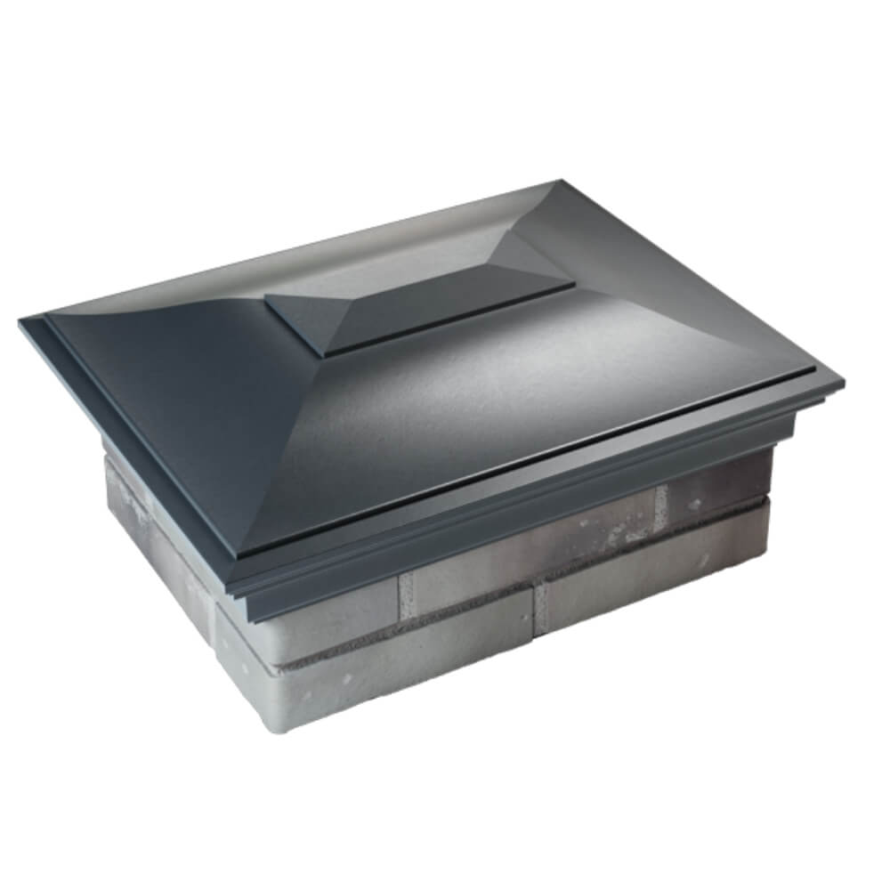 Колпак Zking Монблан Серый на столб 2х1.5 кирпича (515х385мм) Норильск фото