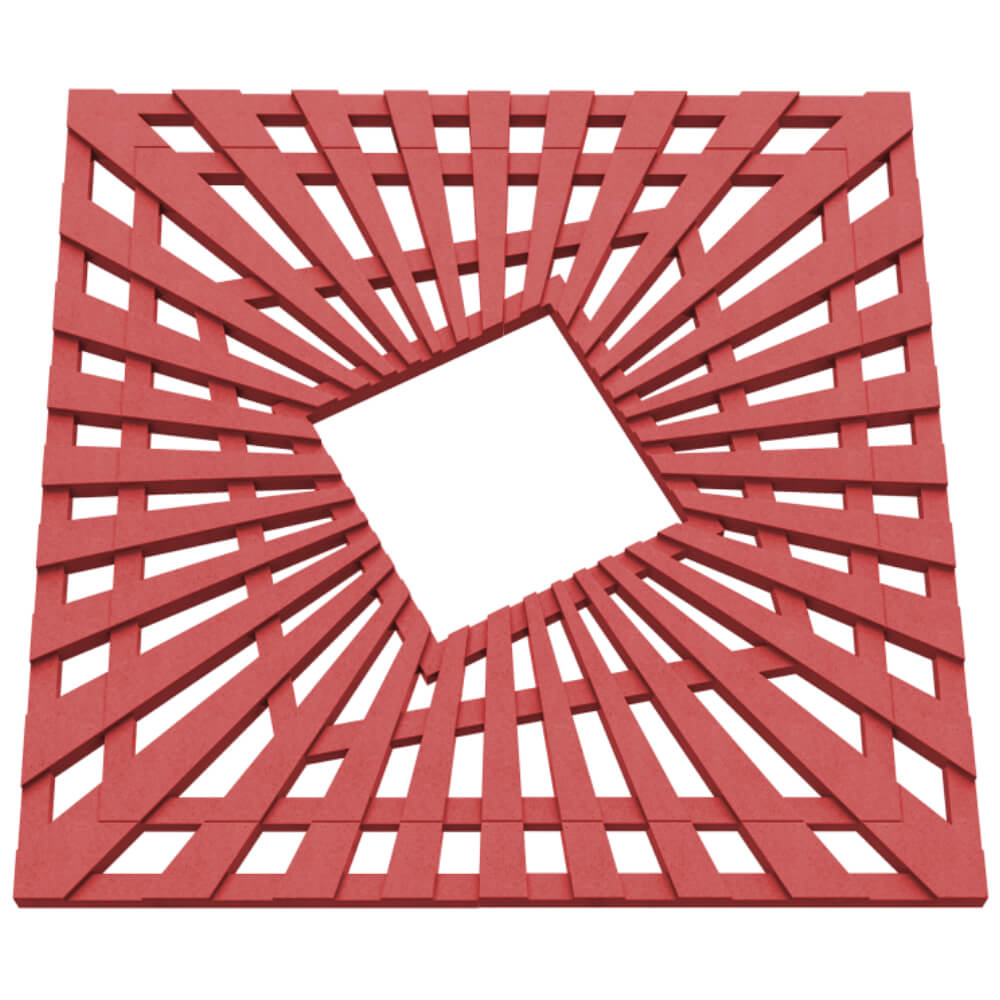 Приствольная решетка для дерева ZKING ATMOSPHERE 1.2х1.2м Красная в Норильске фото