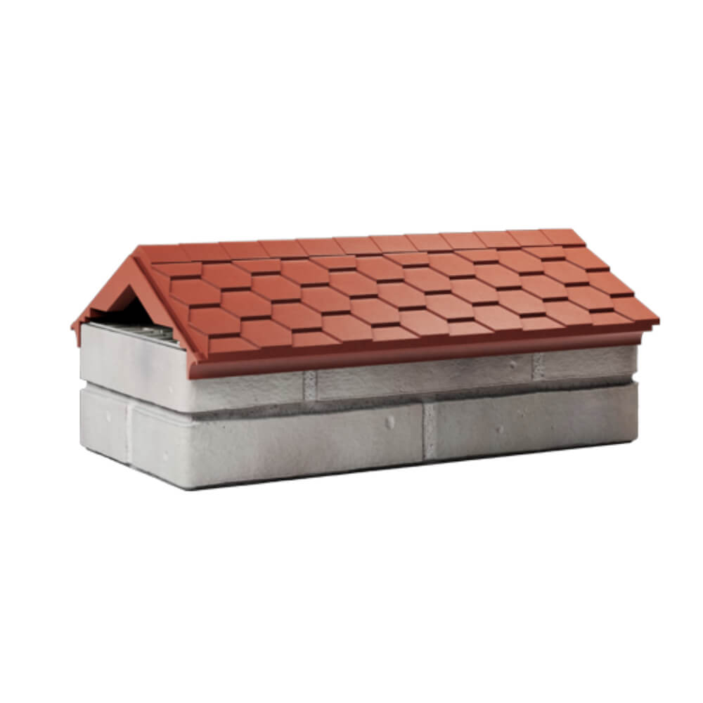 Парапет Zking Эверест Красный с посадкой на 1 кирпич (200/225/255мм) Норильск фото