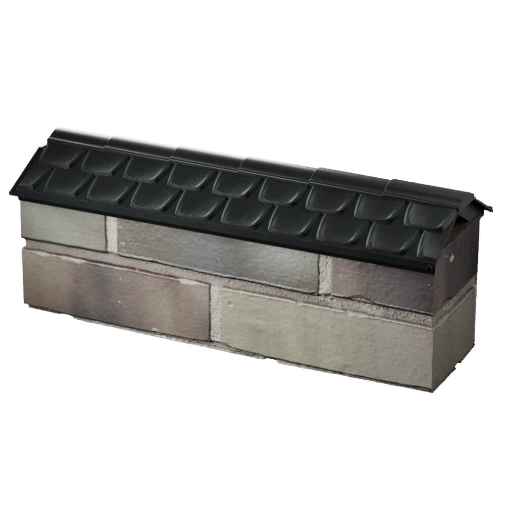 Парапет Zking Эльбрус Черный с посадкой на 0.5 кирпича (130мм) в Норильске фото