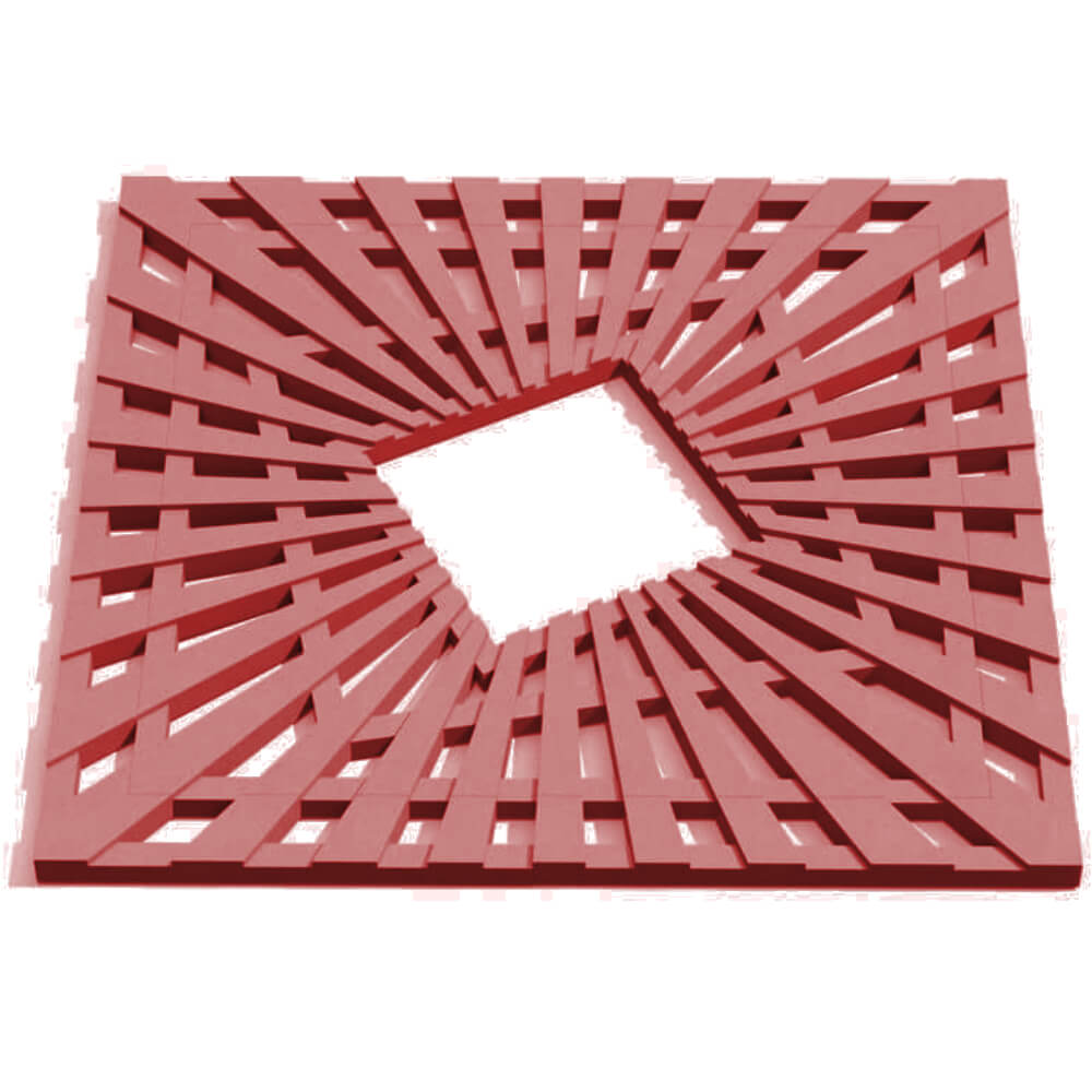 Приствольная решетка для дерева ZKING ATMOSPHERE 1.2х1.2м Красная Норильск фото