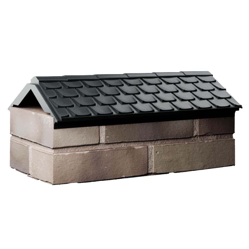 Парапет Zking Эльбрус Черный с посадкой на 1 кирпич (255мм) Норильск фото