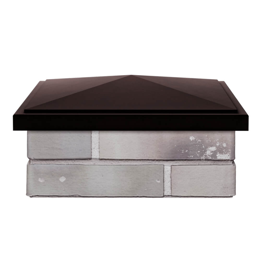 Колпак Zking БонаМоно Коричневый на столб 1.5х1.5 кирпича (385х385, 400х400мм) Норильск фото