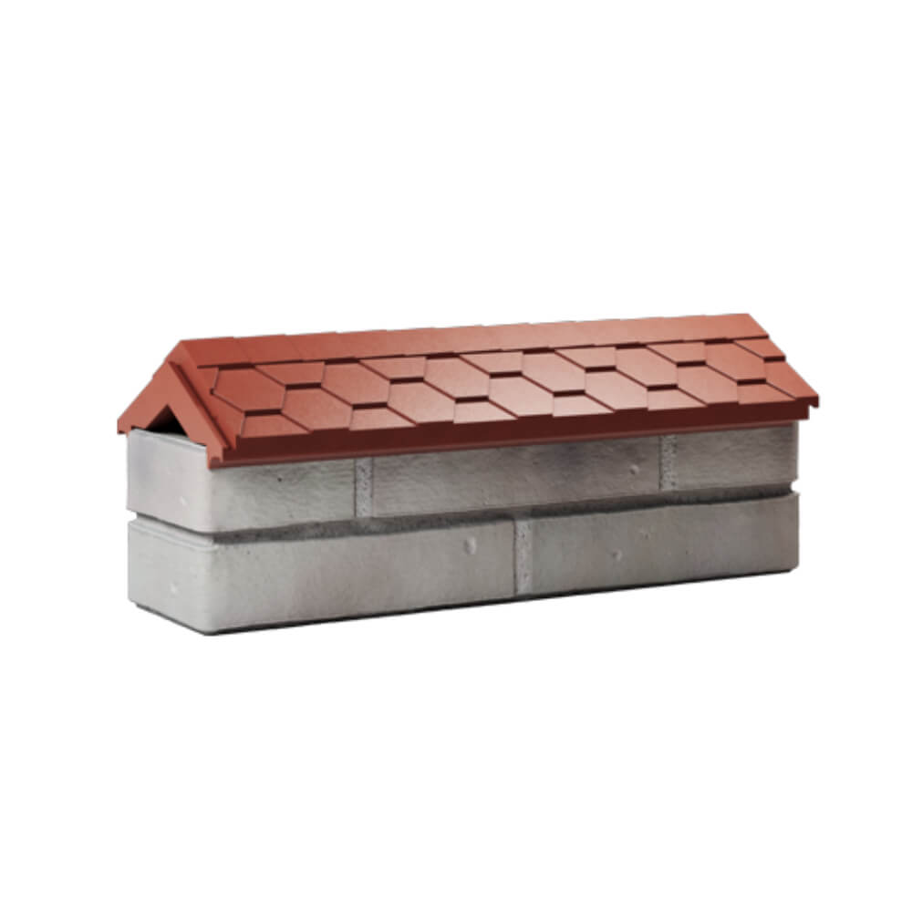 Парапет Zking Эверест Красный с посадкой на 0.5 кирпича (130мм) Норильск фото