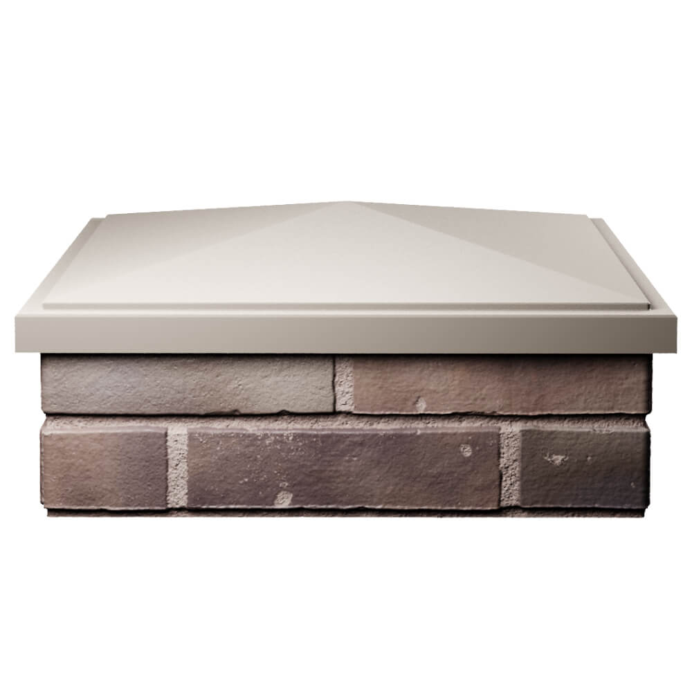 Колпак Zking БонаМоно Бежевый на столб 2х2 кирпича (515х515, 530х530мм) Норильск фото