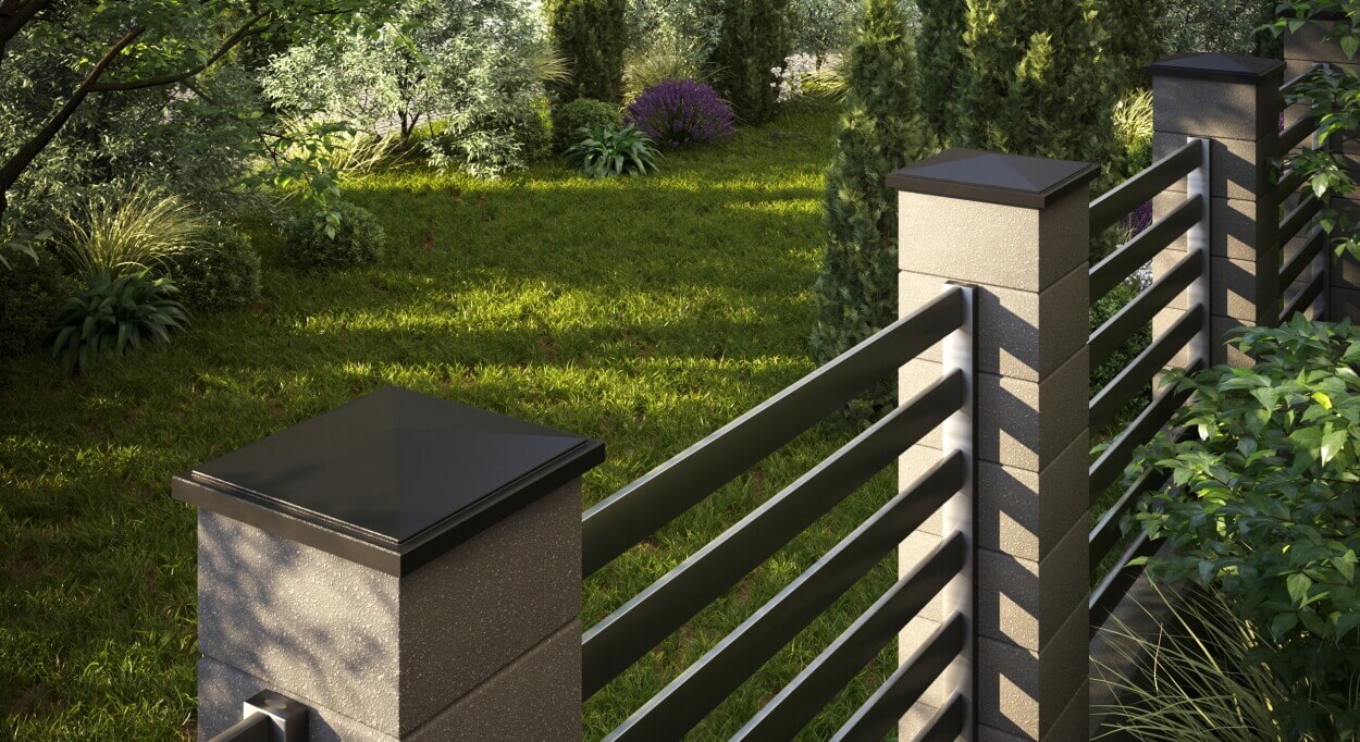 Колпак Zking БонаМоно Коричневый на столб 1.5х1.5 кирпича (385х385, 400х400мм) в Норильске фото