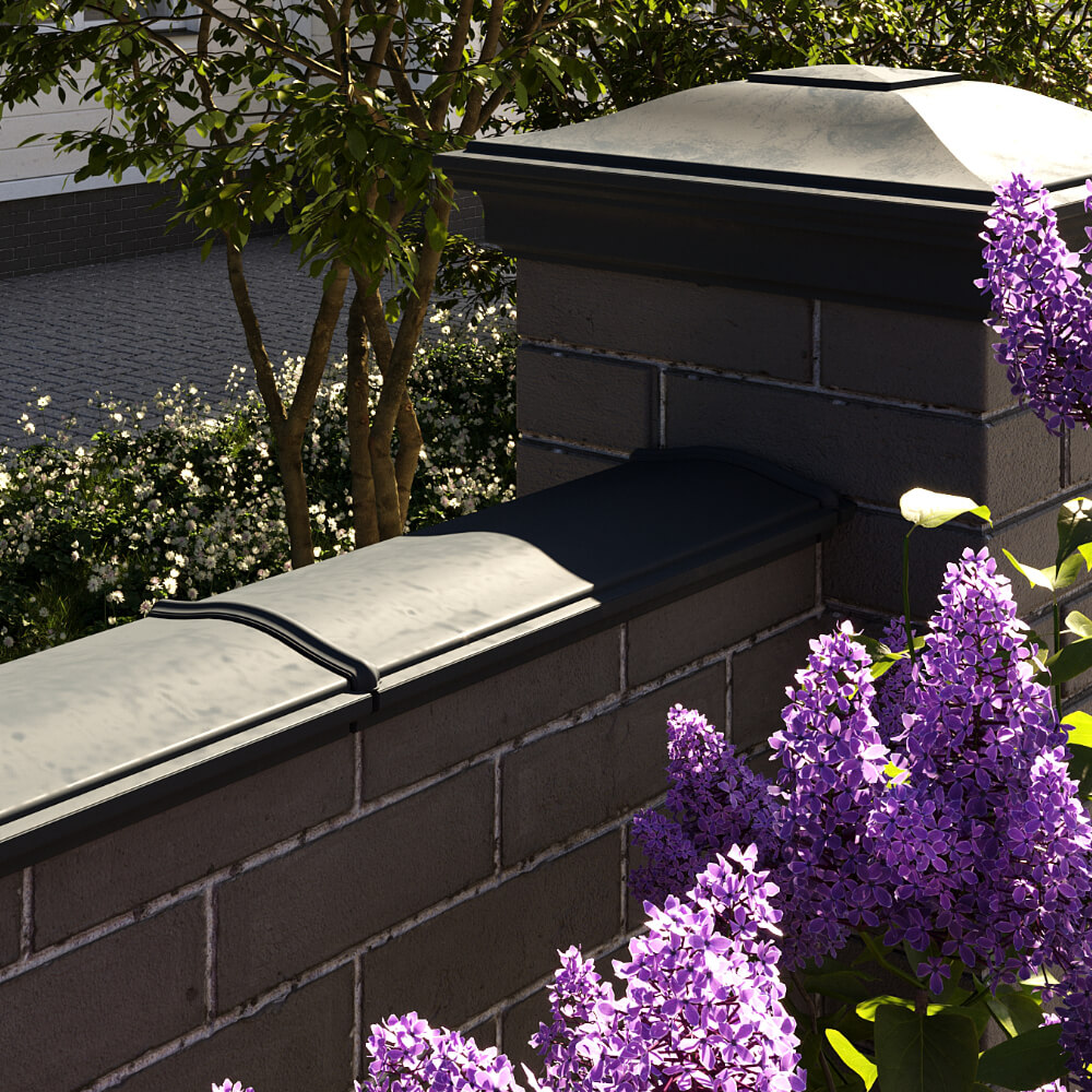 Парапет Zking Монблан Черный посадка на 0.5 кирпича (130мм) в Норильске фото