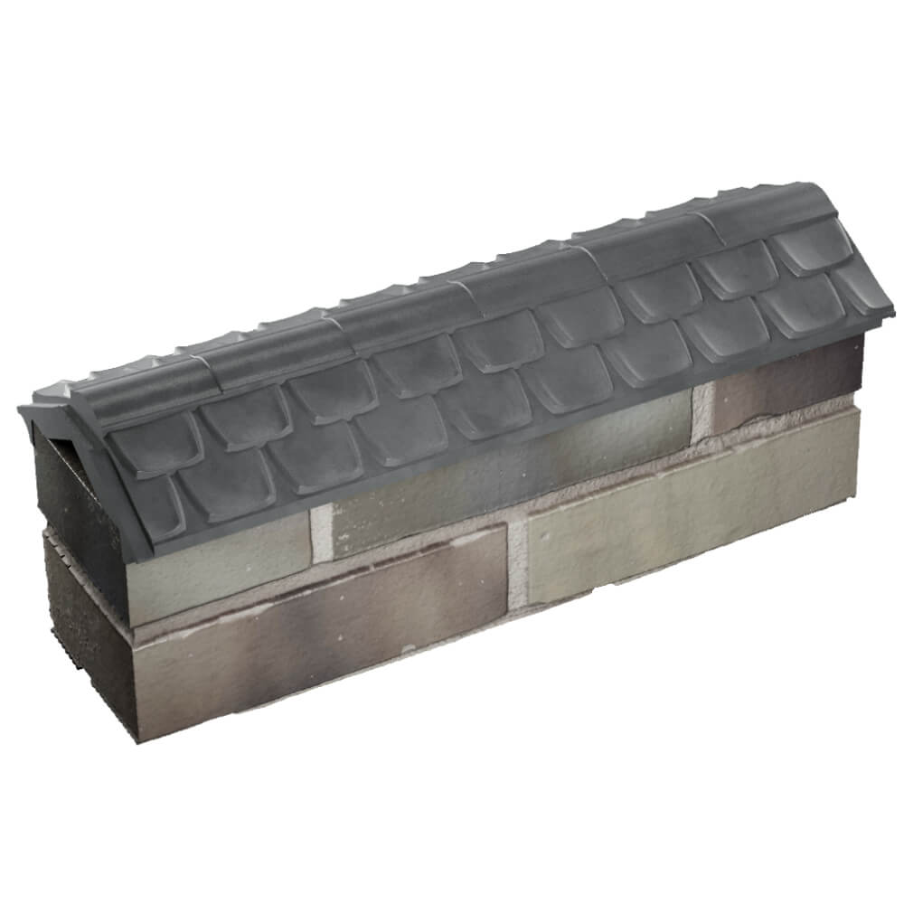 Парапет Zking Эльбрус Серый с посадкой на 0.5 кирпича (130мм) в Норильске фото