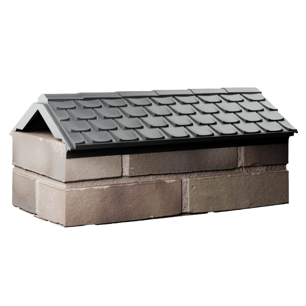 Парапет Zking Эльбрус Серый с посадкой на 1 кирпич (255мм) Норильск фото