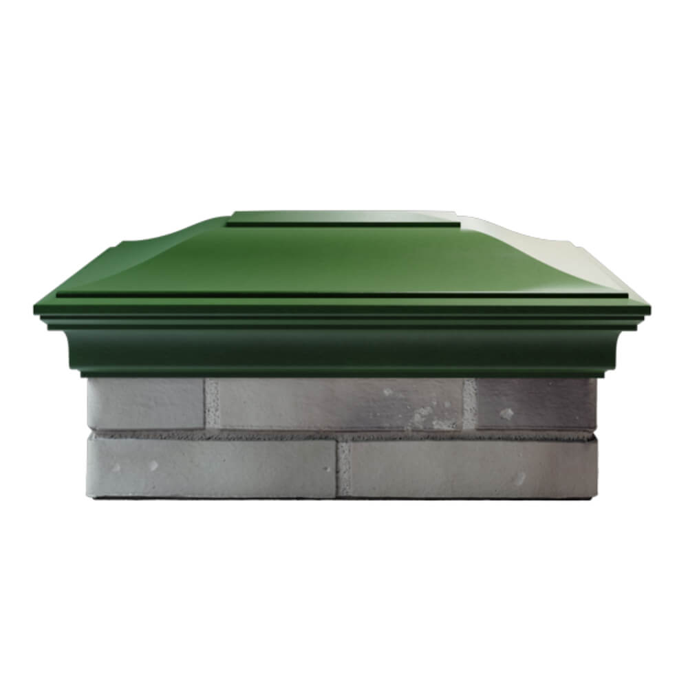 Колпак Zking Монблан Зеленый на столб 2х1.5 кирпича (515х385мм) в Норильске фото