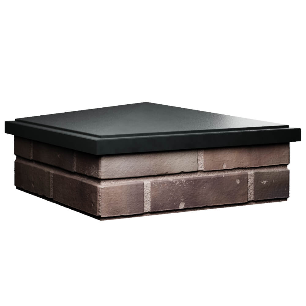 Колпак Zking БонаМоно Черный на столб 2х2 кирпича (515х515, 530х530мм) в Норильске фото