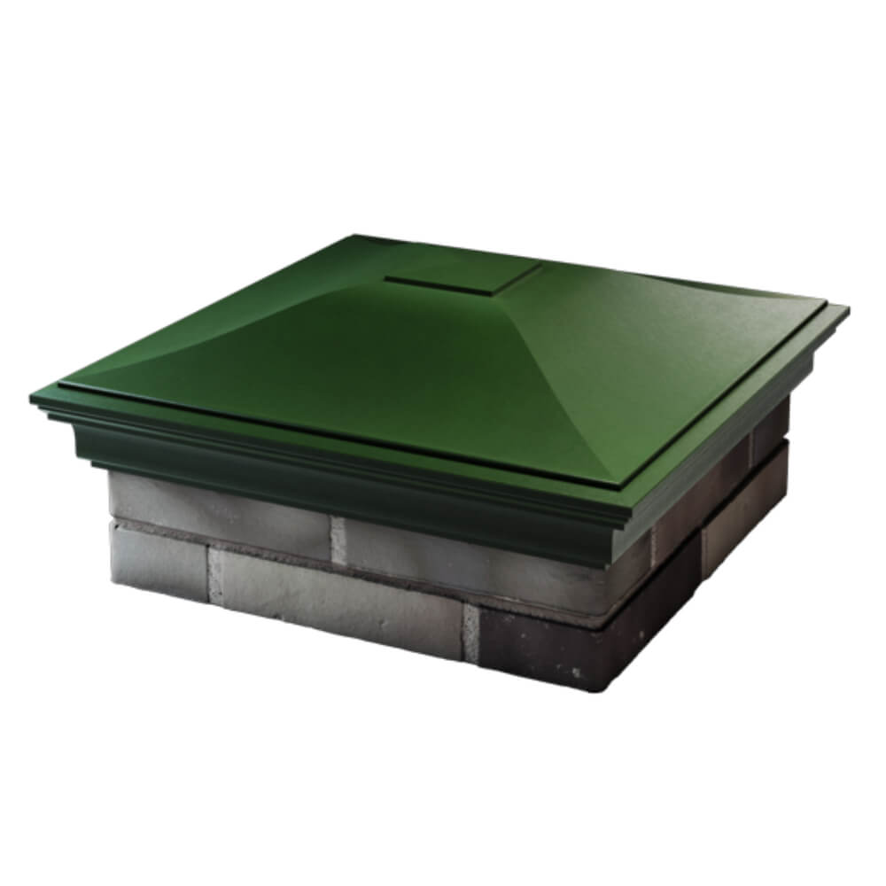 Колпак Zking Монблан Зеленый на столб 2х2 кирпича (515х515мм) в Норильске фото