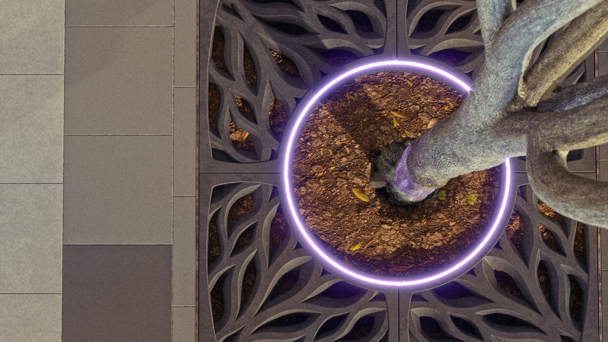 Приствольная решетка для дерева ZKING CRUST 1.2х1.2м Черная в Норильске фото