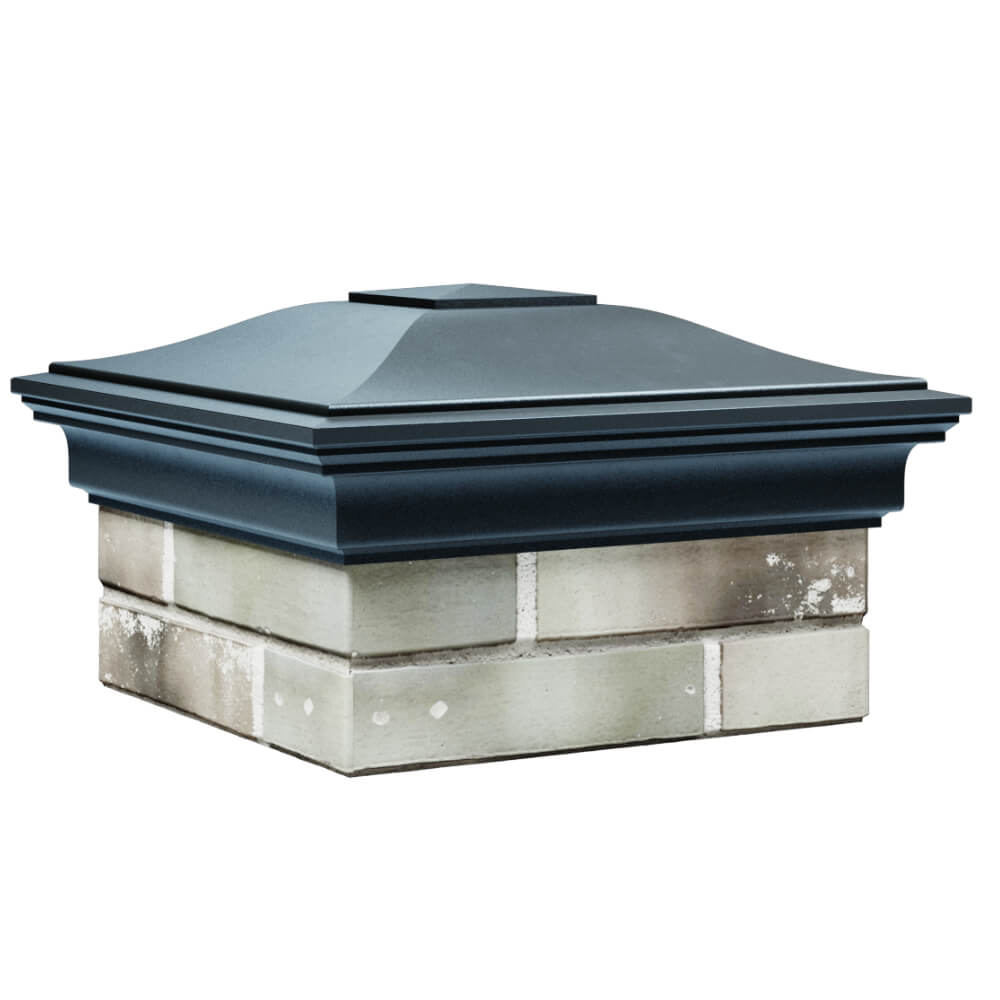 Колпак Zking Монблан Серый на столб 1.5х1.5 кирпича (385х385мм) в Норильске фото