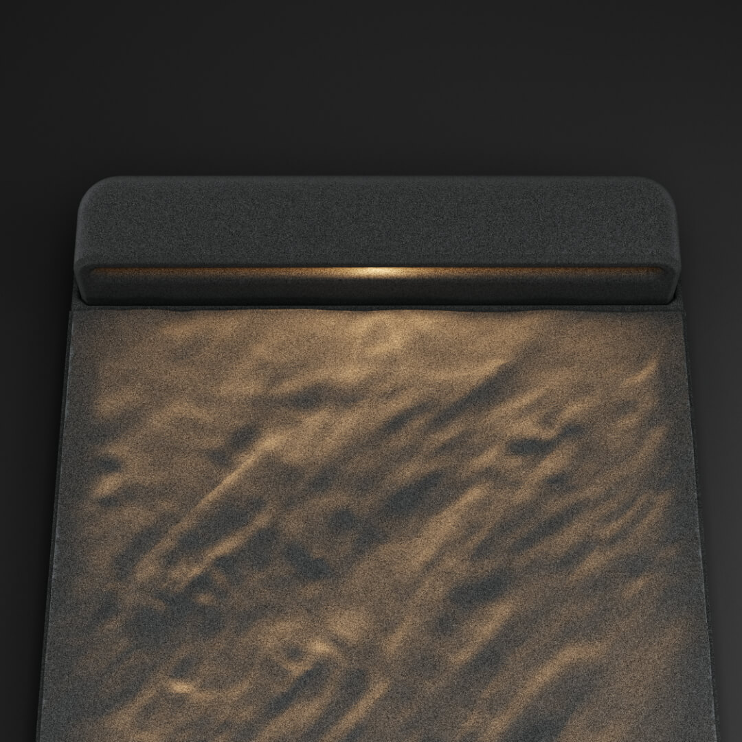 LED Светильник для шаговой плиты STONE Графитовый Серый 330х75х98мм в Норильске фото