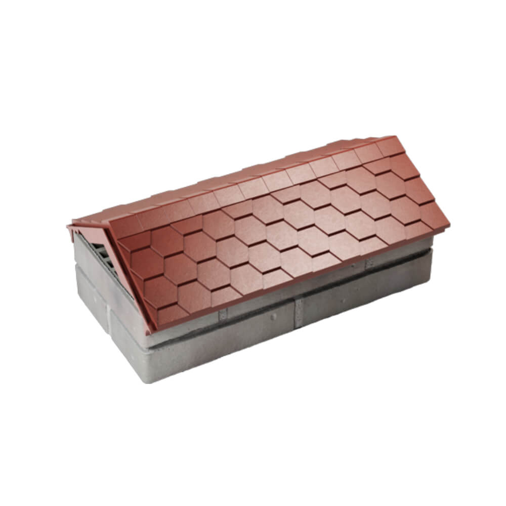 Парапет Zking Эверест Красный с посадкой на 1 кирпич (200/225/255мм) в Норильске фото