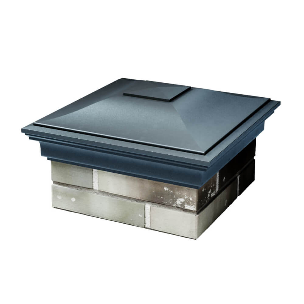 Колпак Zking Монблан Серый на столб 1.5х1.5 еврокирпича 0.7НФ (355х355мм) в Норильске фото