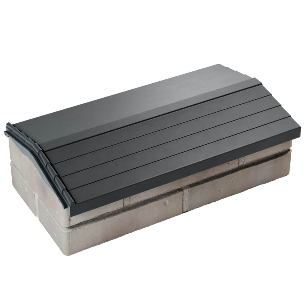 Парапет Zking Бона ХайТек Серый с посадкой на 1 кирпич (200/225/255мм) в Норильске фото