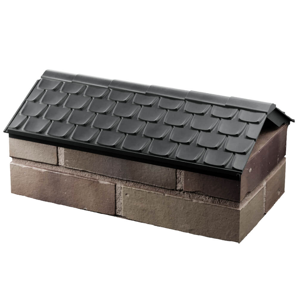 Парапет Zking Эльбрус Серый с посадкой на 1 кирпич (255мм) в Норильске фото