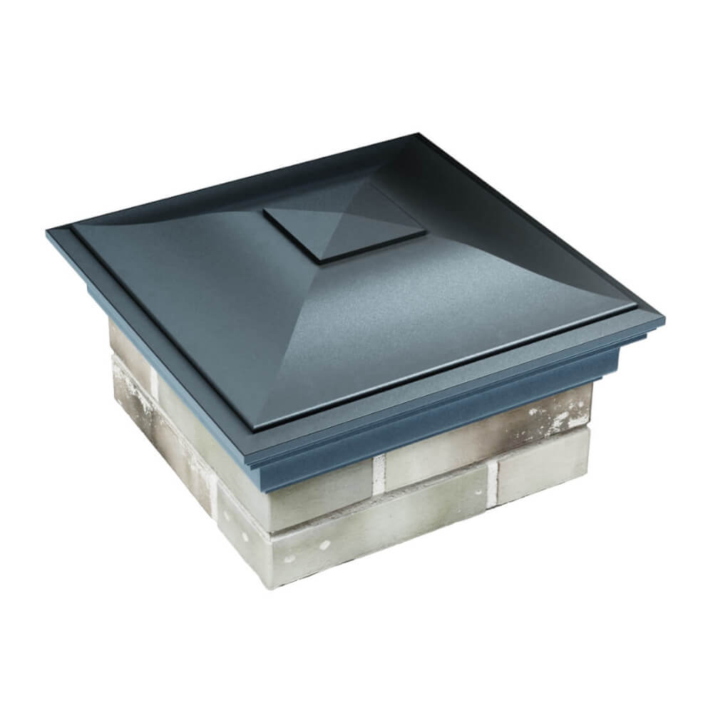 Колпак Zking Монблан Серый на столб 1.5х1.5 еврокирпича 0.7НФ (355х355мм) в Норильске фото