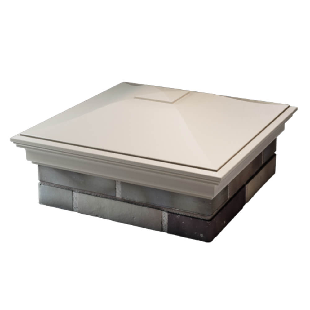 Колпак Zking Монблан Бежевый на столб 2х2 кирпича (515х515мм) в Норильске фото