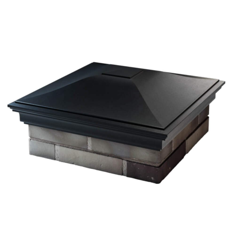 Колпак Zking Монблан Черный на столб 2х2 кирпича (515х515мм) в Норильске фото