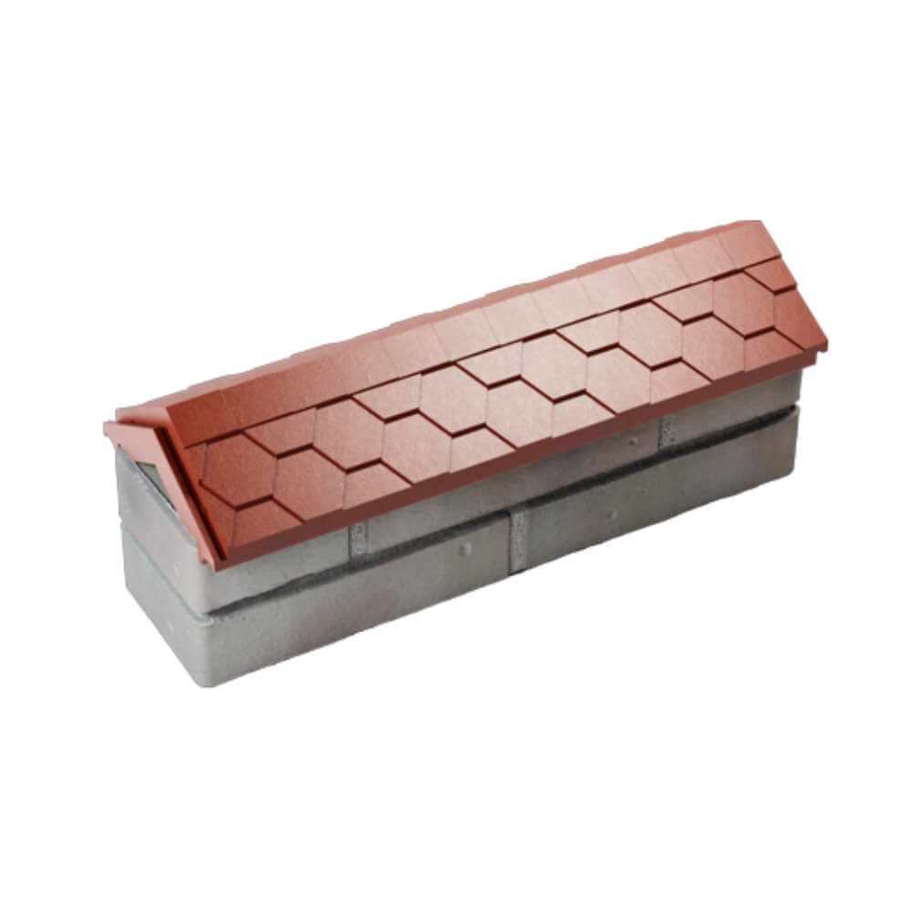 Парапет Zking Эверест Красный с посадкой на 0.5 кирпича (130мм) в Норильске фото