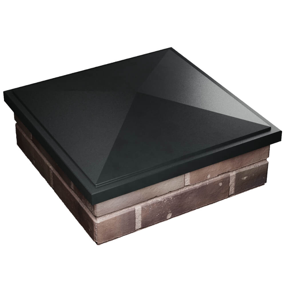 Колпак Zking БонаМоно Черный на столб 2х2 кирпича (515х515, 530х530мм) в Норильске фото