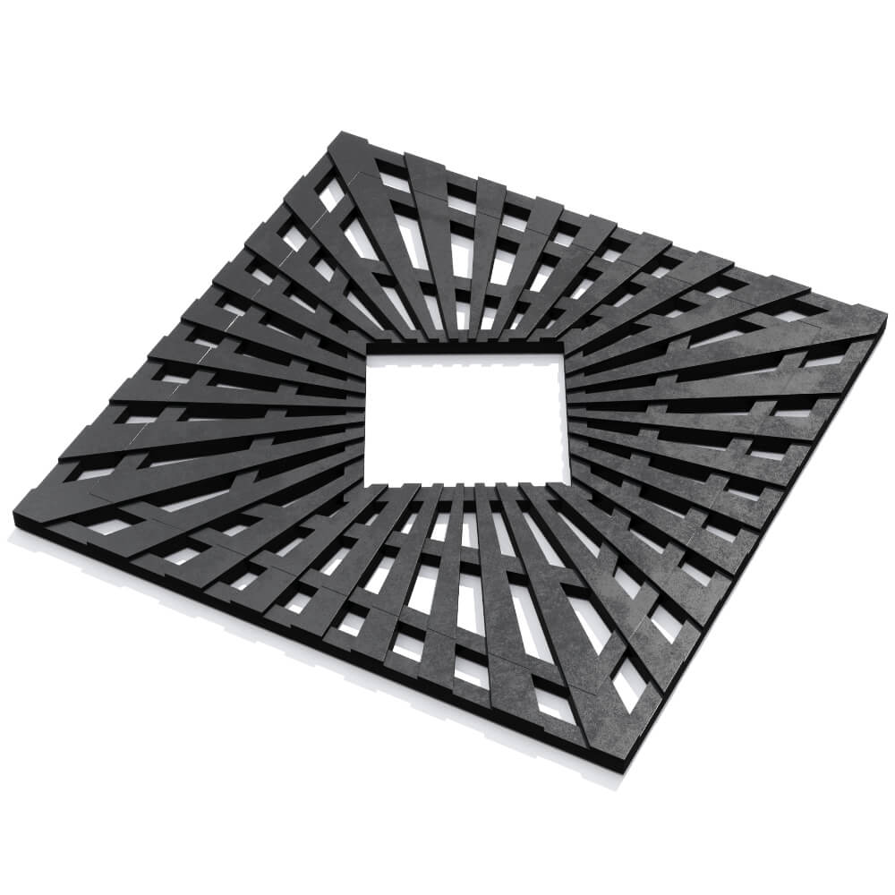 Приствольная решетка для дерева ZKING ATMOSPHERE 1.2х1.2м Черная в Норильске фото