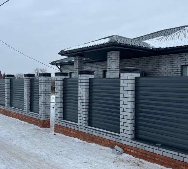 Колпак Zking Бона ХайТек Серый на столб 1.5х1.5 кирпича (385х385мм) в Норильске фото