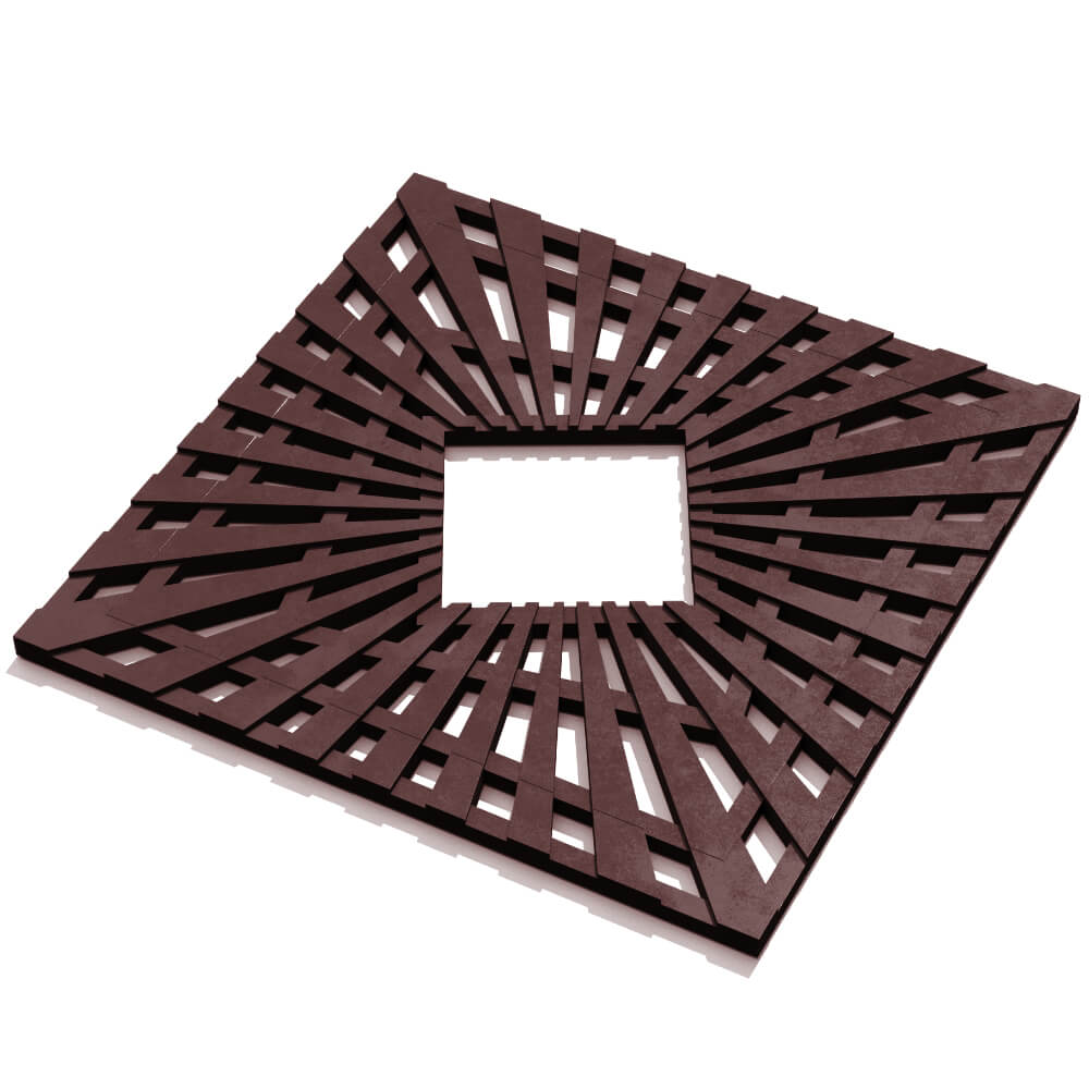 Приствольная решетка для дерева ZKING ATMOSPHERE 1.2х1.2м Коричневая в Норильске фото