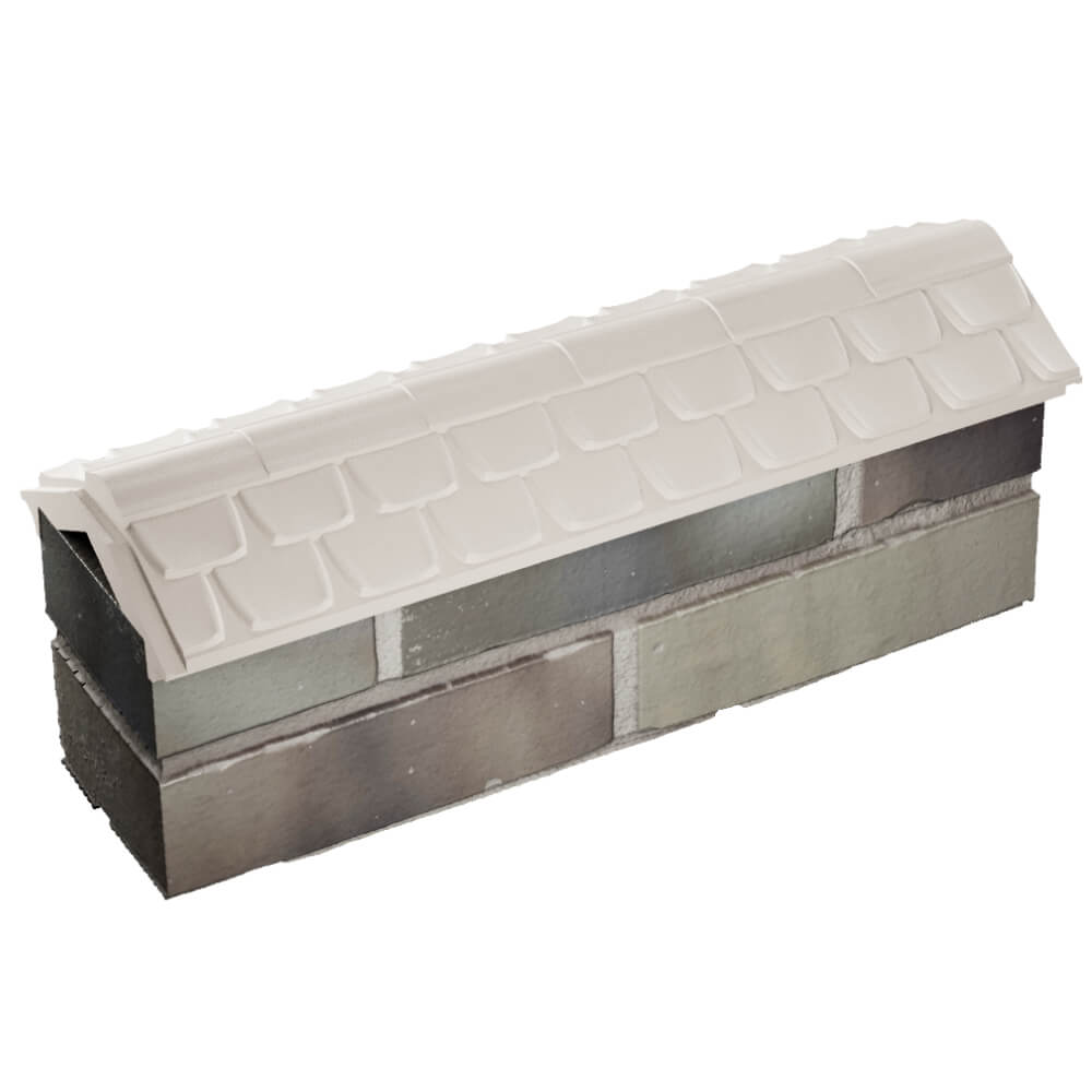 Парапет Zking Эльбрус Бежевый с посадкой на 0.5 кирпича (130мм) в Норильске фото