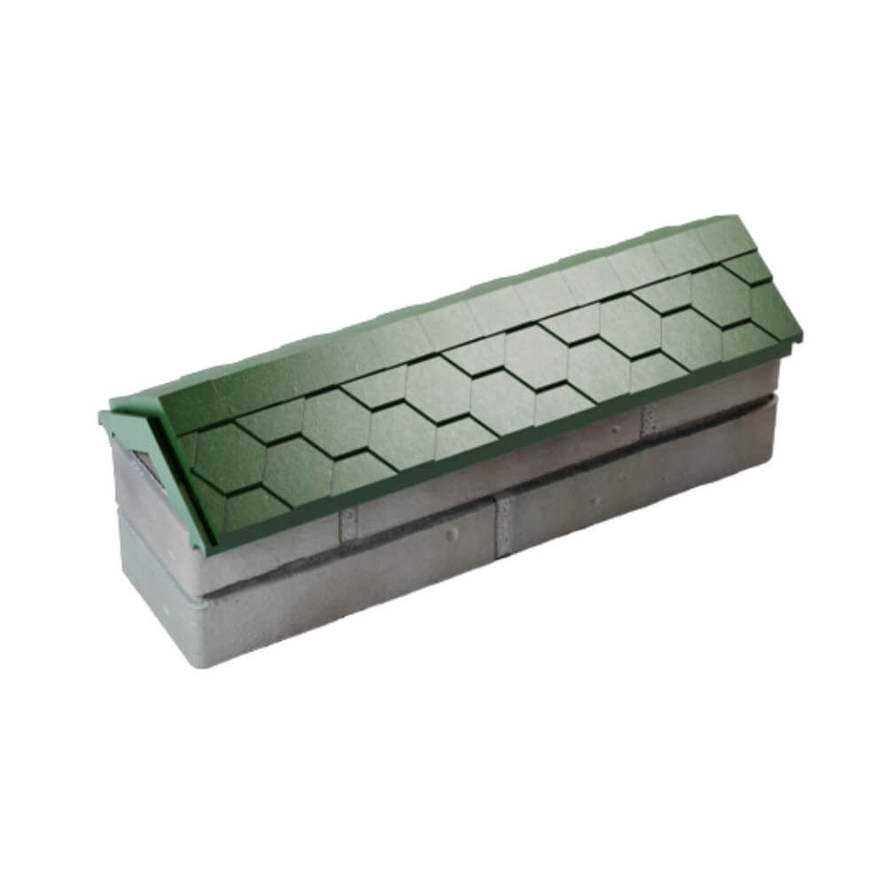 Парапет Zking Эверест Зеленый с посадкой на 0.5 кирпича (130мм) в Норильске фото