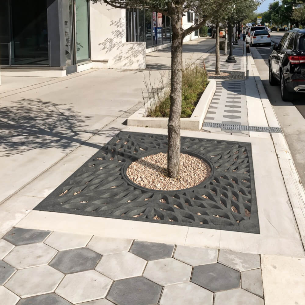 Приствольная решетка для дерева ZKING CRUST 2х2м Черная в Норильске фото