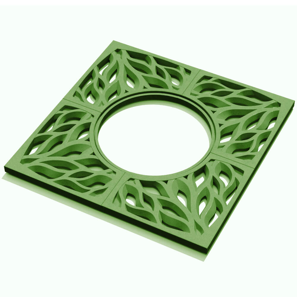 Приствольная решетка для дерева ZKING CRUST 1.2х1.2м Зеленая в Норильске фото