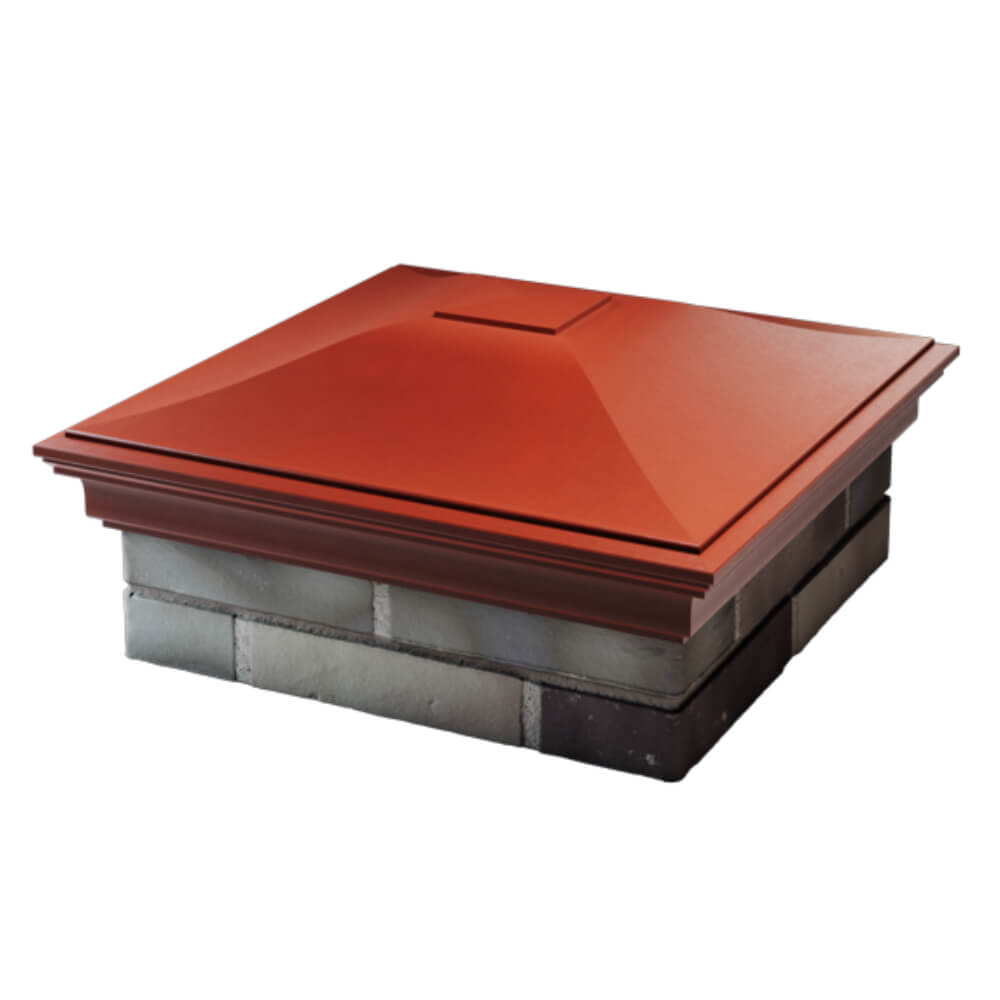 Колпак Zking Монблан Красный на столб 2х2 кирпича (515х515мм) в Норильске фото