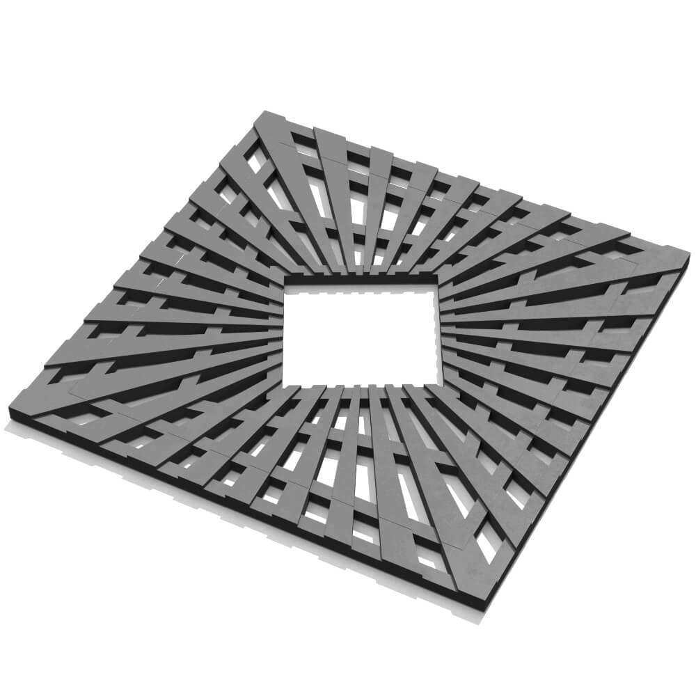 Приствольная решетка для дерева ZKING ATMOSPHERE 1.2х1.2м Серая в Норильске фото