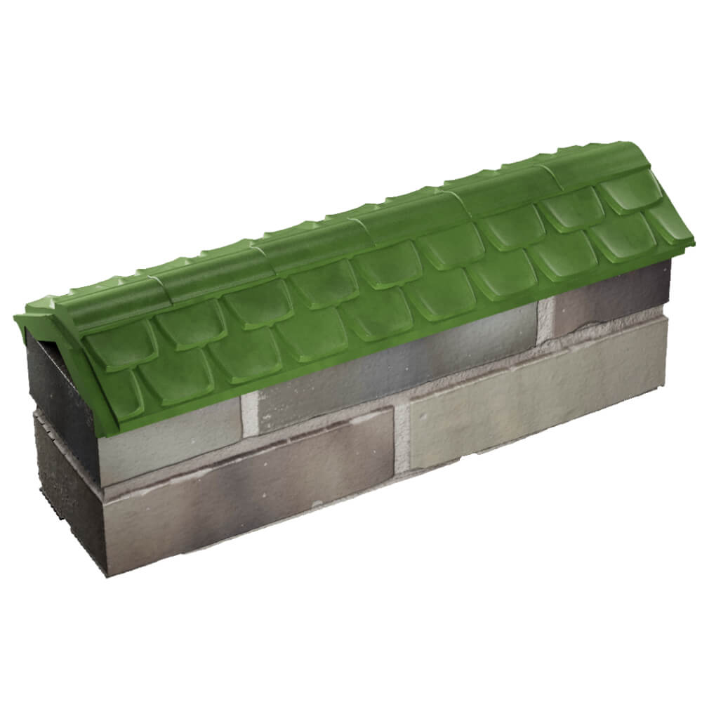 Парапет Zking Эльбрус Зеленый с посадкой на 0.5 кирпича (130мм) в Норильске фото